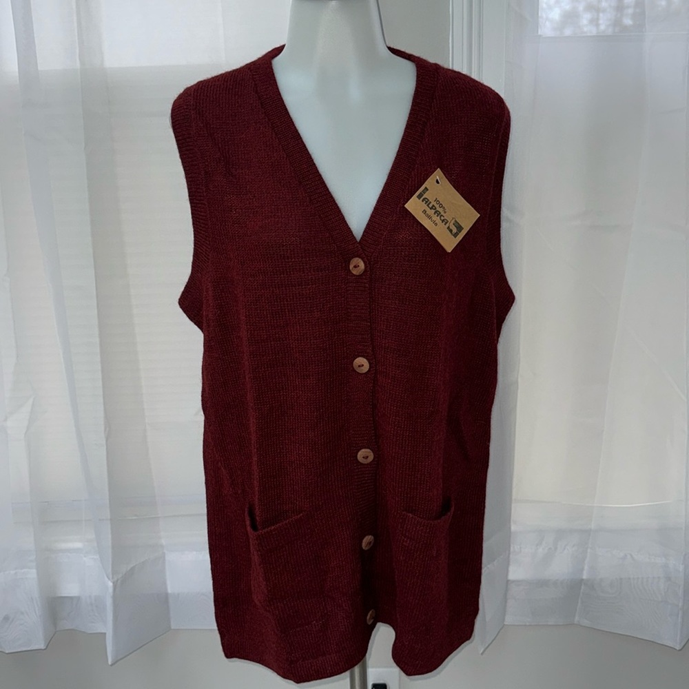 Vintage‎ Alpaca Wool Sweater Vest